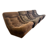 Vintage 4-piece modular sofa/couch/lounge meurop