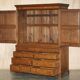Antique Sheraton wardrobe from around 1800 with drawers - George III