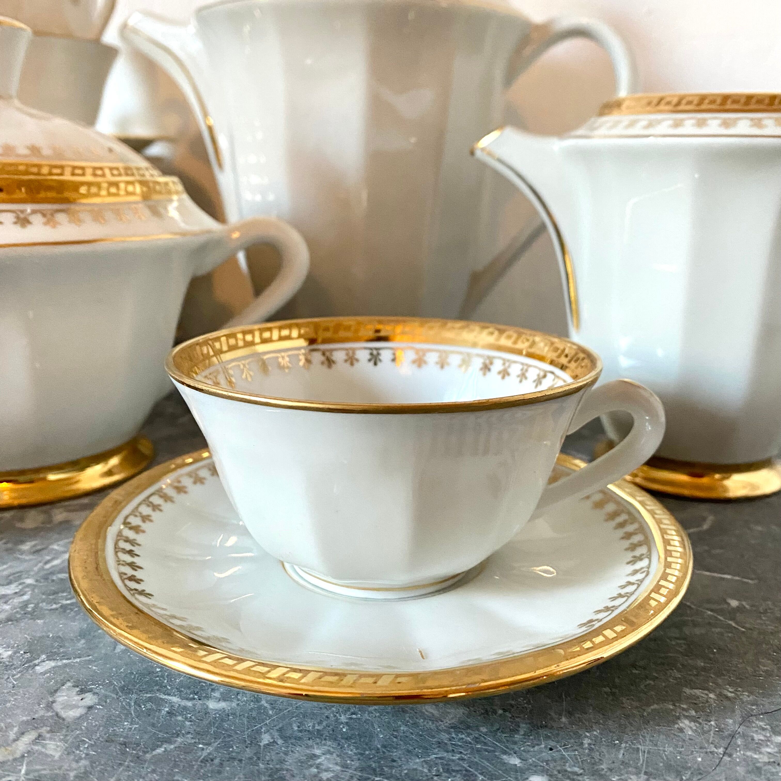 Limoges porcelain tea or coffee set
