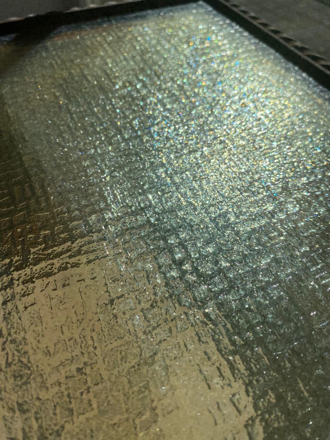 Vintage wrought iron coffee table / side table