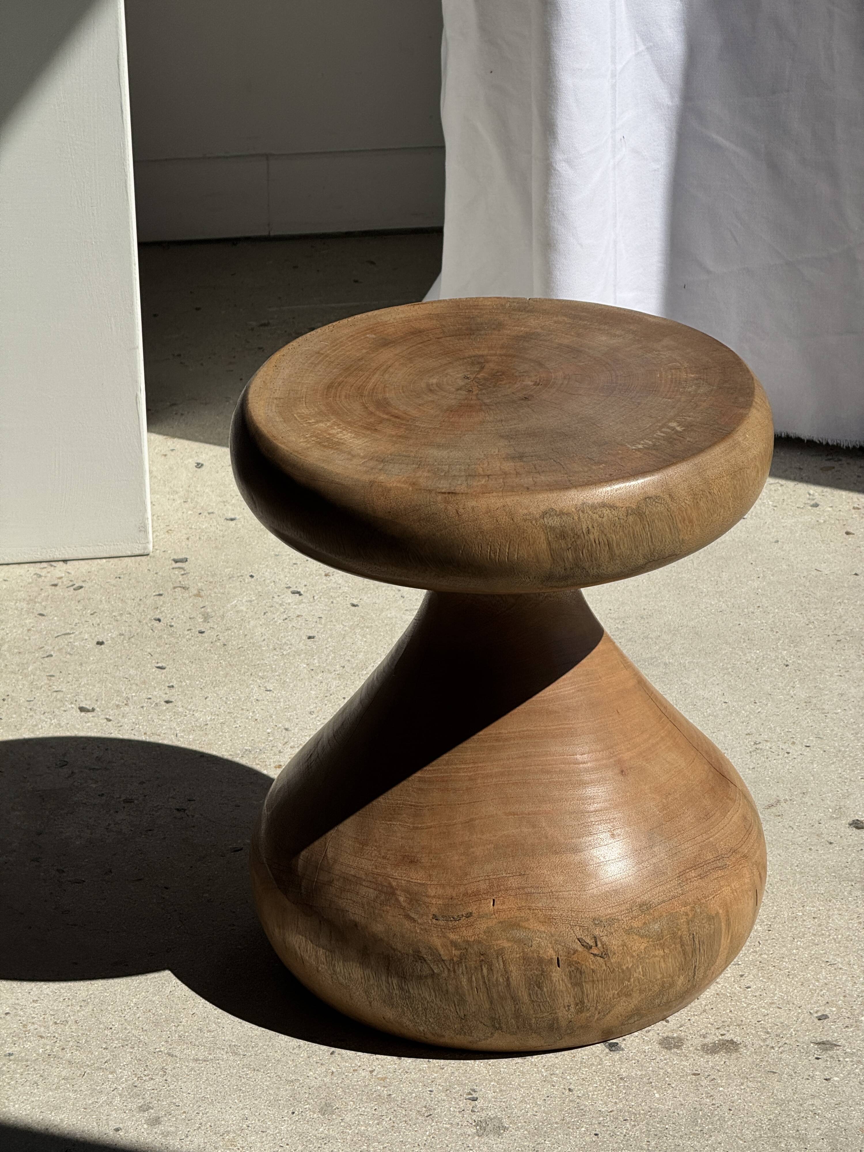 Pawn Natural - Stool, side table, end table in solid mango wood