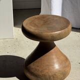 Pawn Natural - Stool, side table, end table in solid mango wood