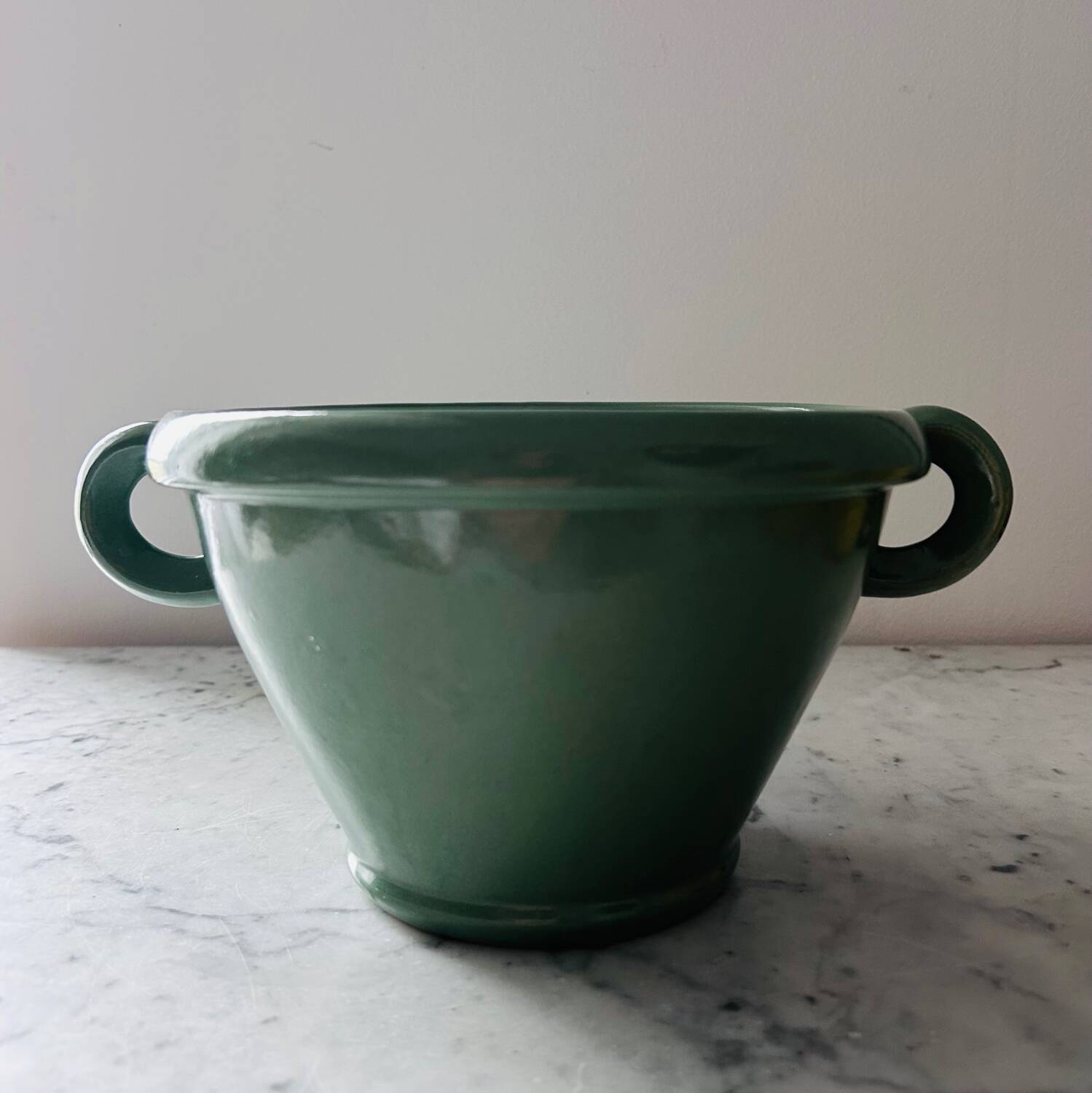 Celadon Scandinavian cache pot