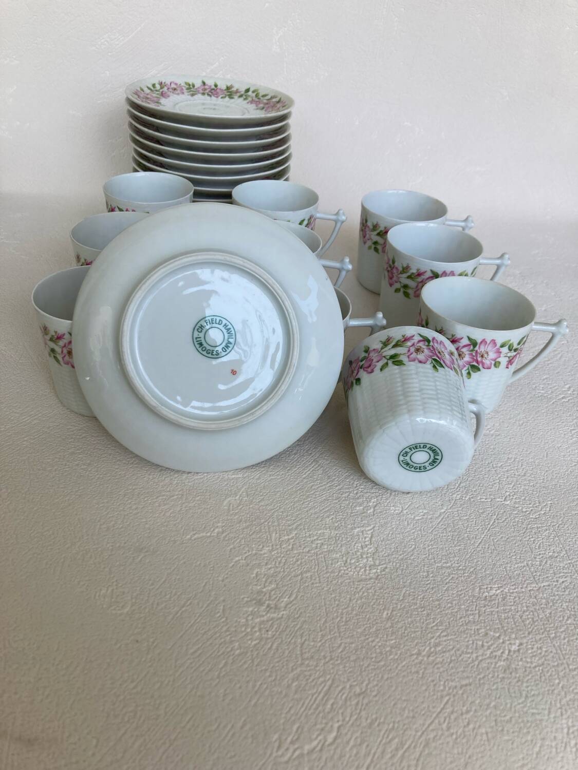 Charles Field Haviland Rosehip Coffee Set