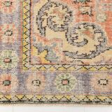 6x9 Light Yellow & Red Classic Pattern Vintage Rug, 183x279Cm