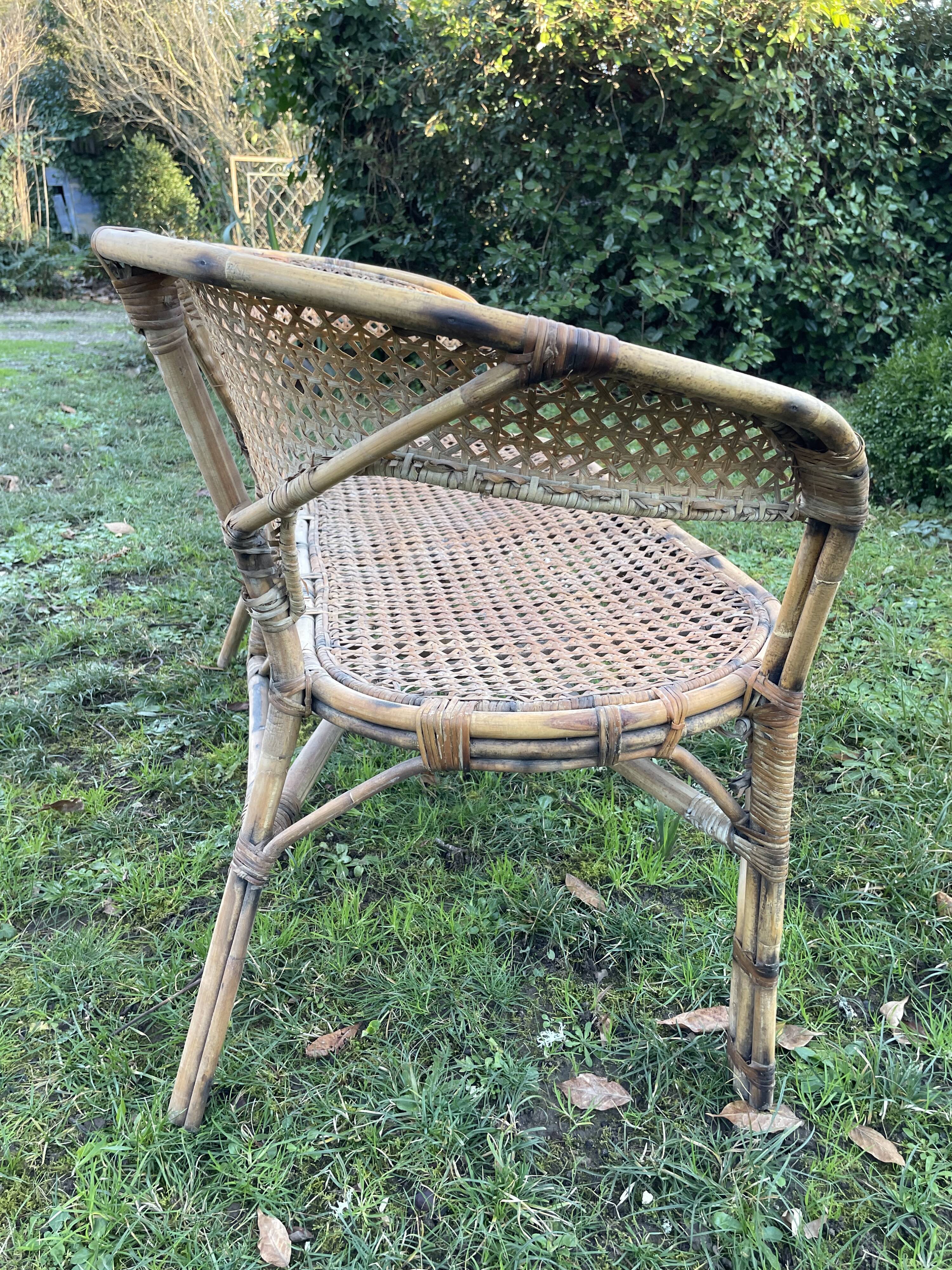 Rattan garden furniture