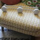 Coat rack vintage metal white 3 hooks