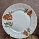 Set of 5 dessert plates in porcelain – Poppy floral design