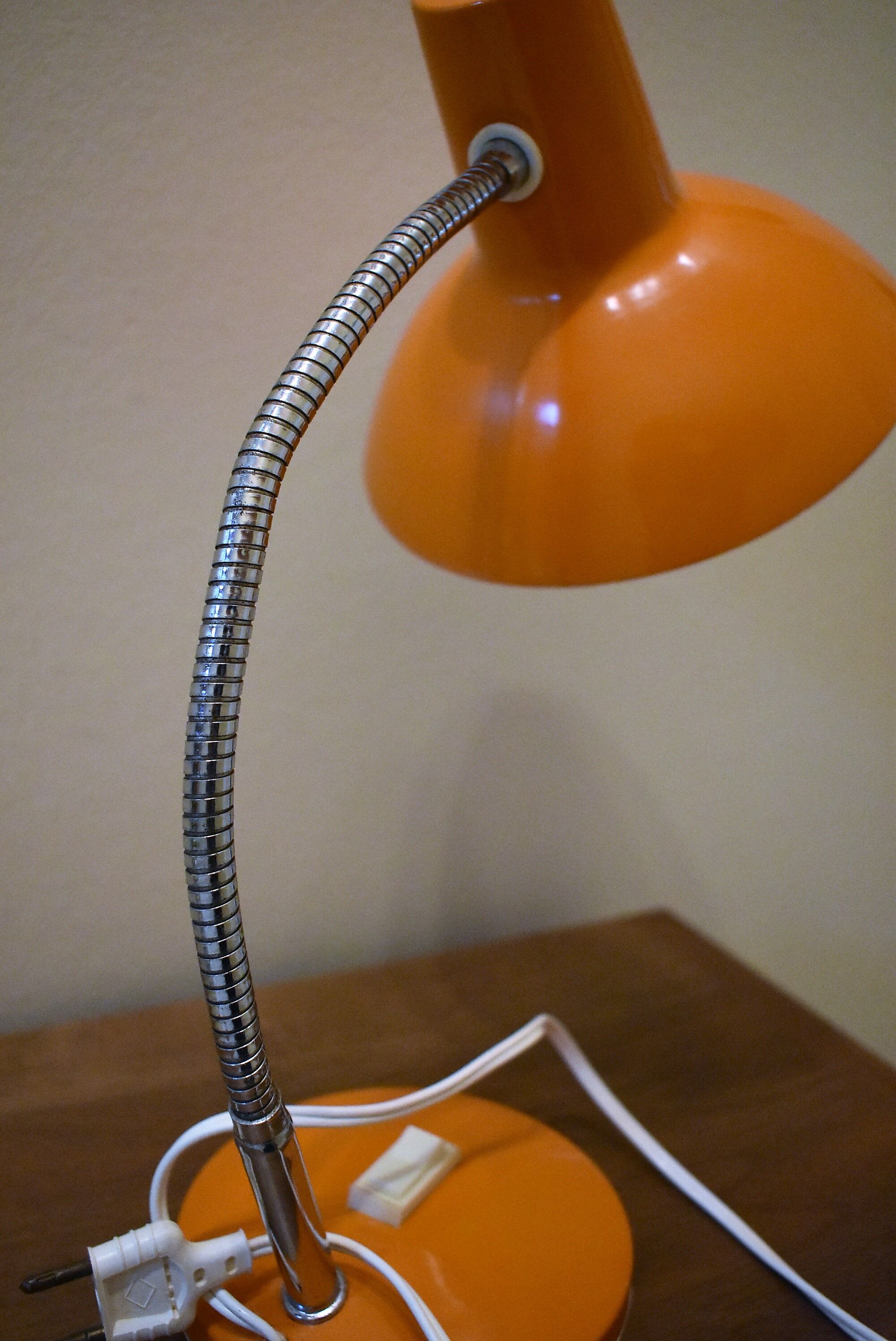Vintage Orange desk lamp