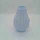 Art Deco Opaline Vase Blue Pastel Glass Pine Cone Decoration France 1930s