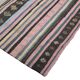 Large antique Anatolian kilim in pink and grey, 357 x 187 cm