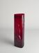 Swedish Red Devil Triangular Glass Vase by Christer Sjögren for Lindshammar