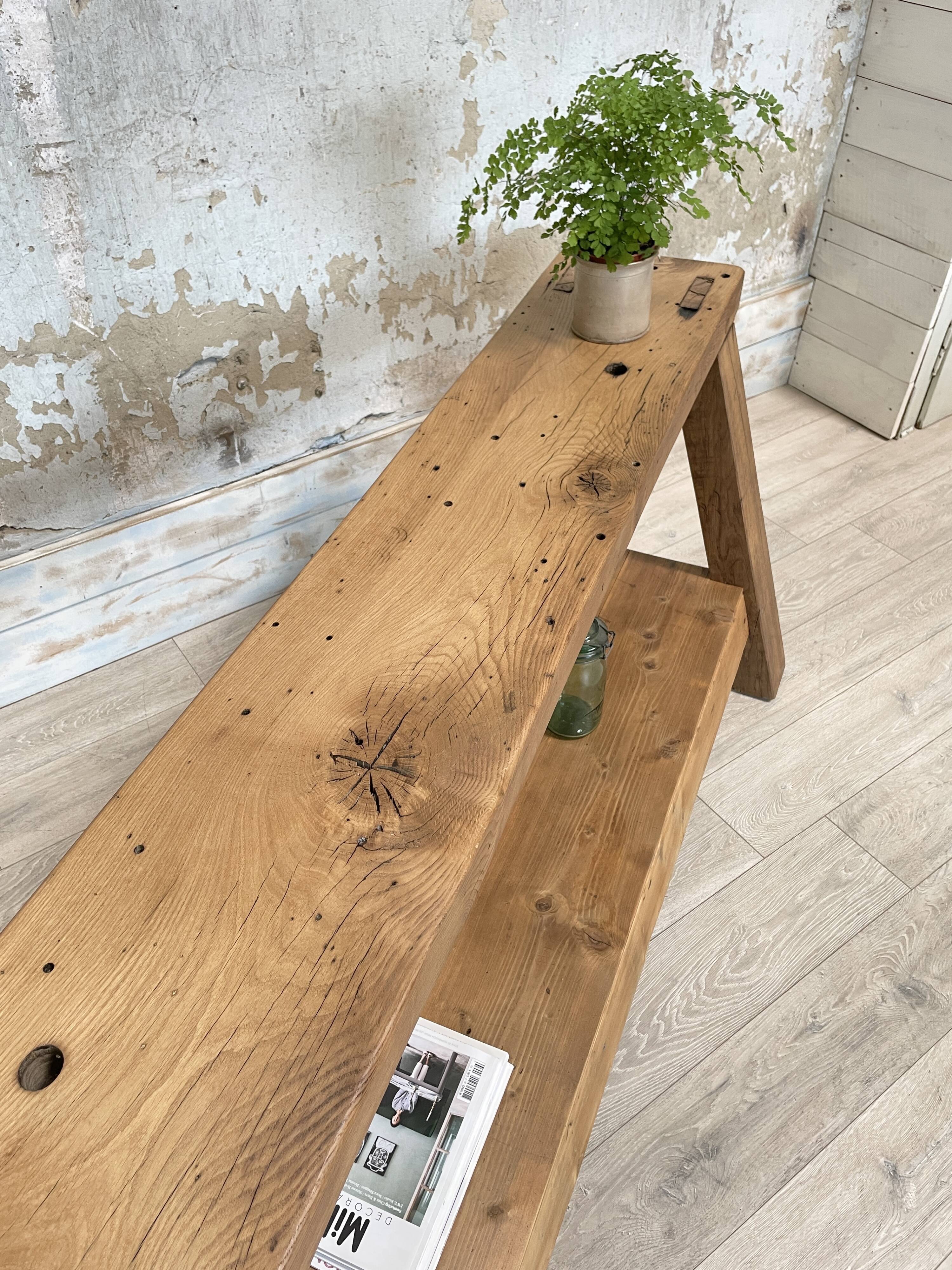 Workshop workbench in solid oak