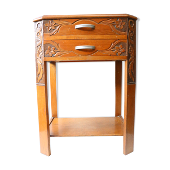 Art deco floral carved healing, 1920s