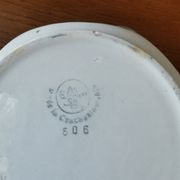 Art Deco hexagonal ceramic bonbonnière