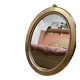 Oval gold medallion mirror – Classic style – 67 x 52 cm