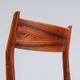 Arne Vodder model 418 dining chairs in rosewood Sibast Mobler Denmark 1960