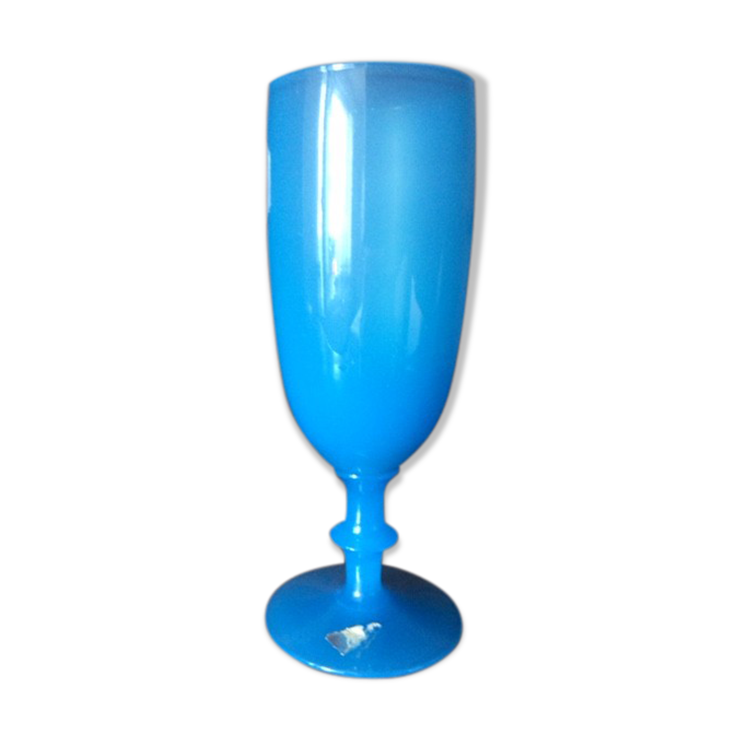 Blue opaline vase