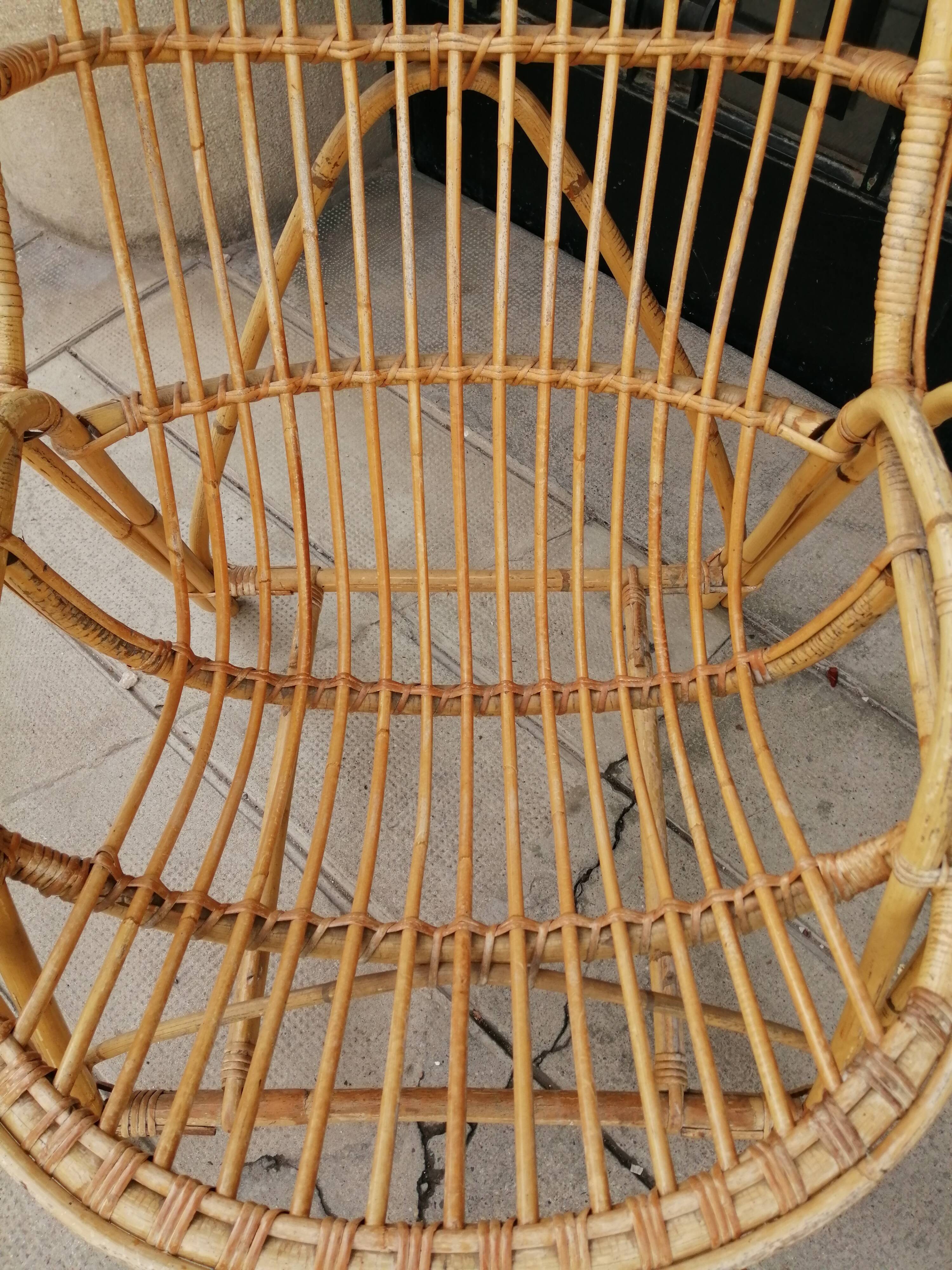 1960 rattan chair