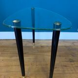Glass side table