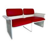 Old 2 seater sofa Italian design from the 70s Talin Vicenza metal per