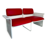 Ancien canapé 2 places design italien des années 70 Talin Vicenza metal per