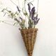 Decorative wall basket, wicker