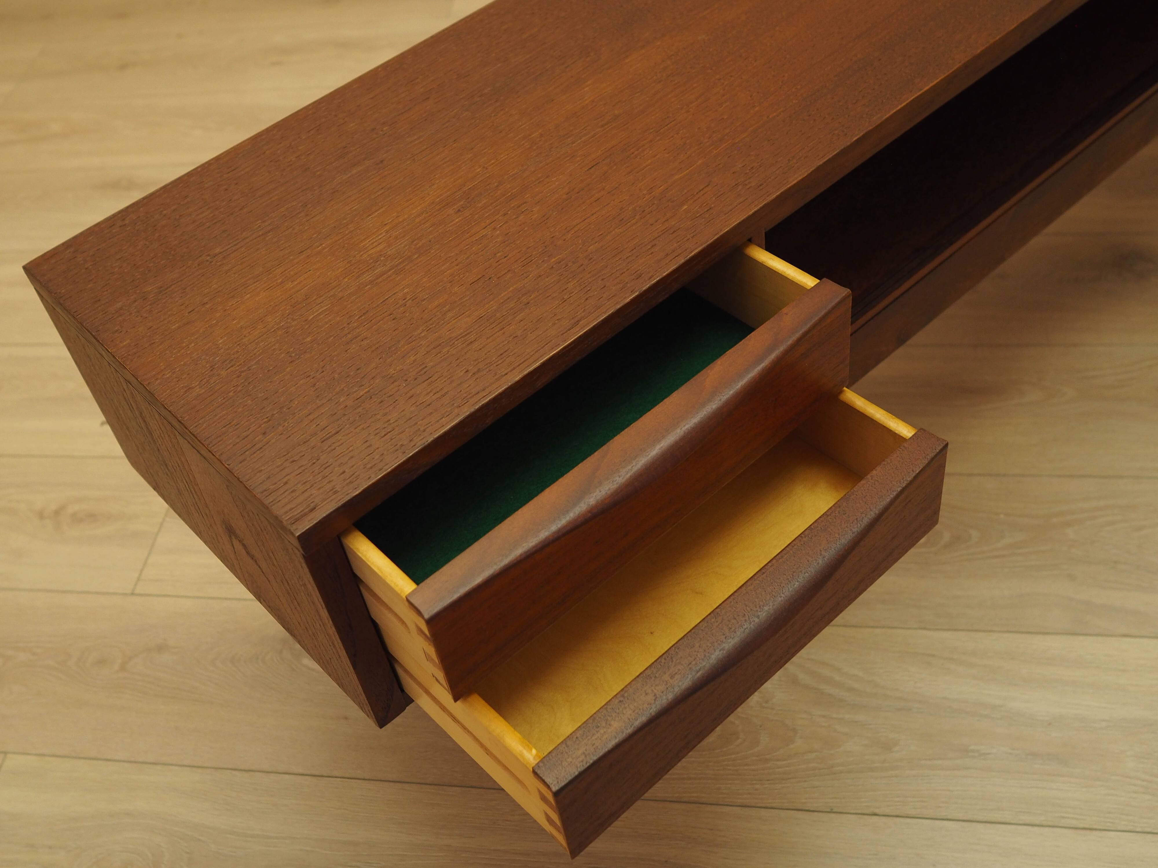 Teak lowboard, Danish design, 1970s, made in Denmark