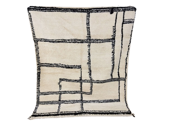 Handmade moroccan berber carpet 213 x 147 cm