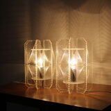 Paire de lampes de table en plastique, années 1960
