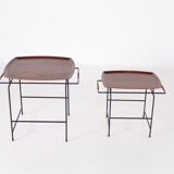 Pair of minimalist Scandinavian coffee table Ary Nybro