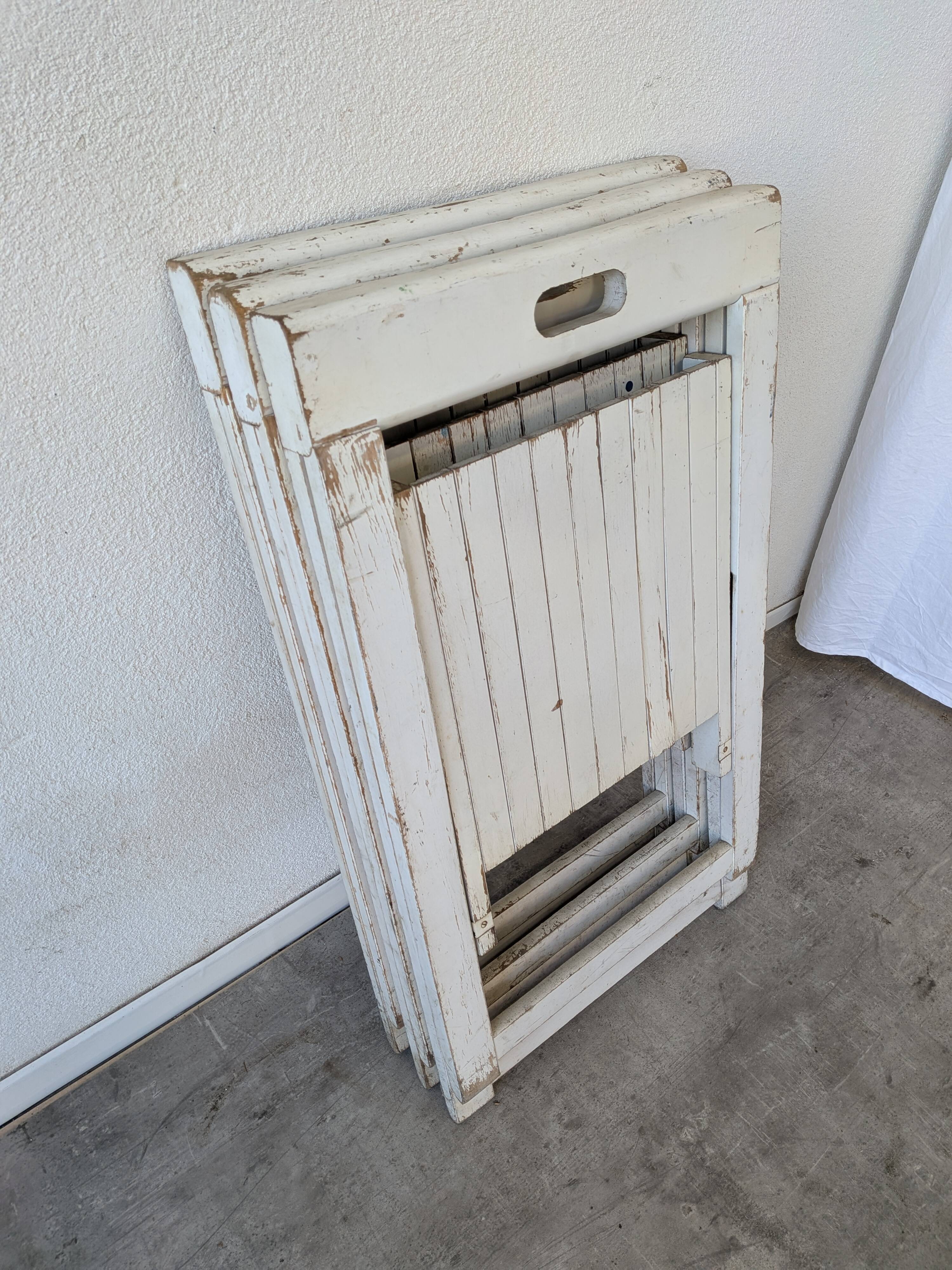 Set of 3 Vintage TRIESTE Foldable Chair by Aldo Jacober, 1970s Mid-Century