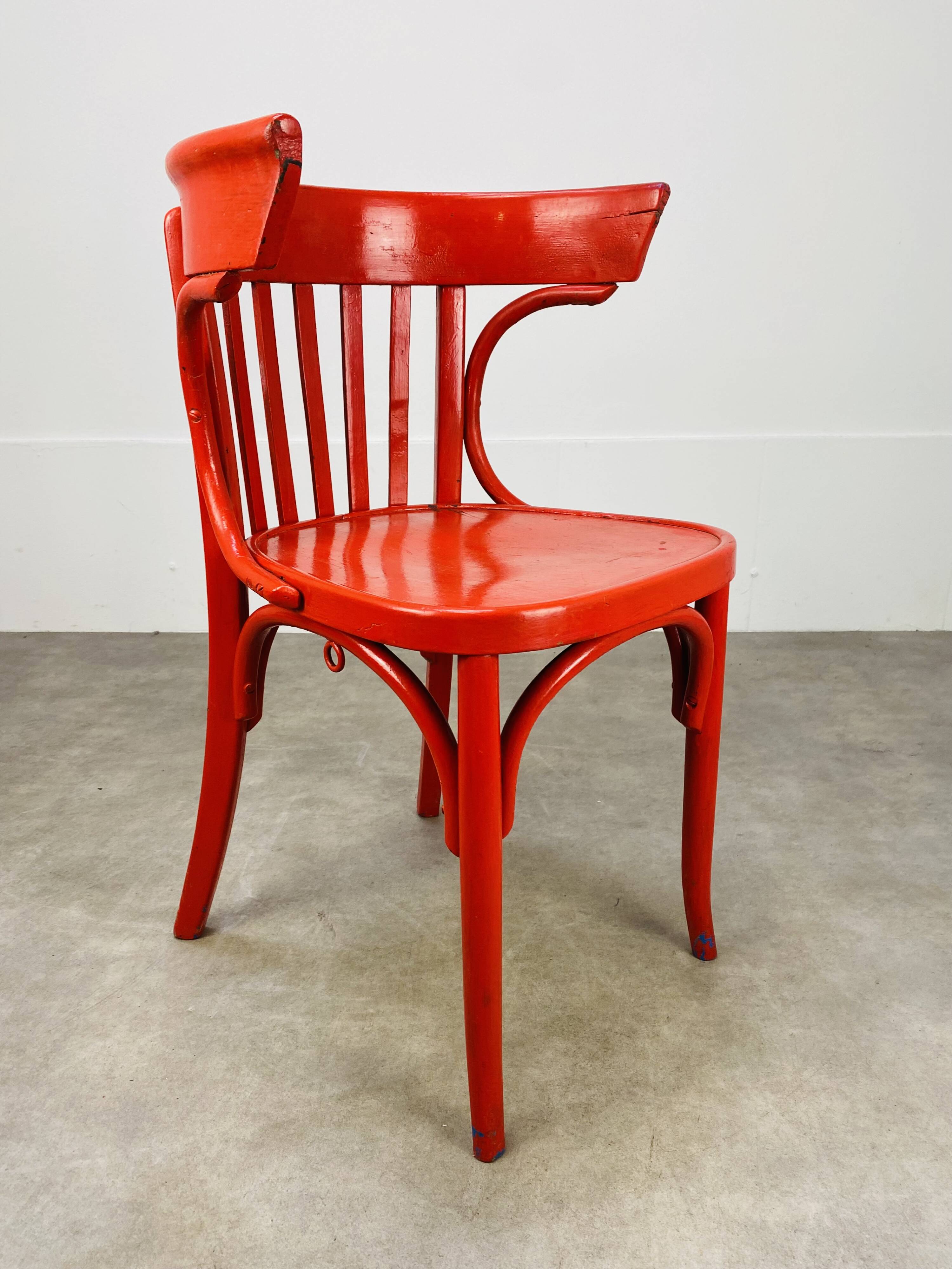 Office armchair Luterma curved wood bistro style