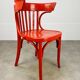 Office armchair Luterma curved wood bistro style