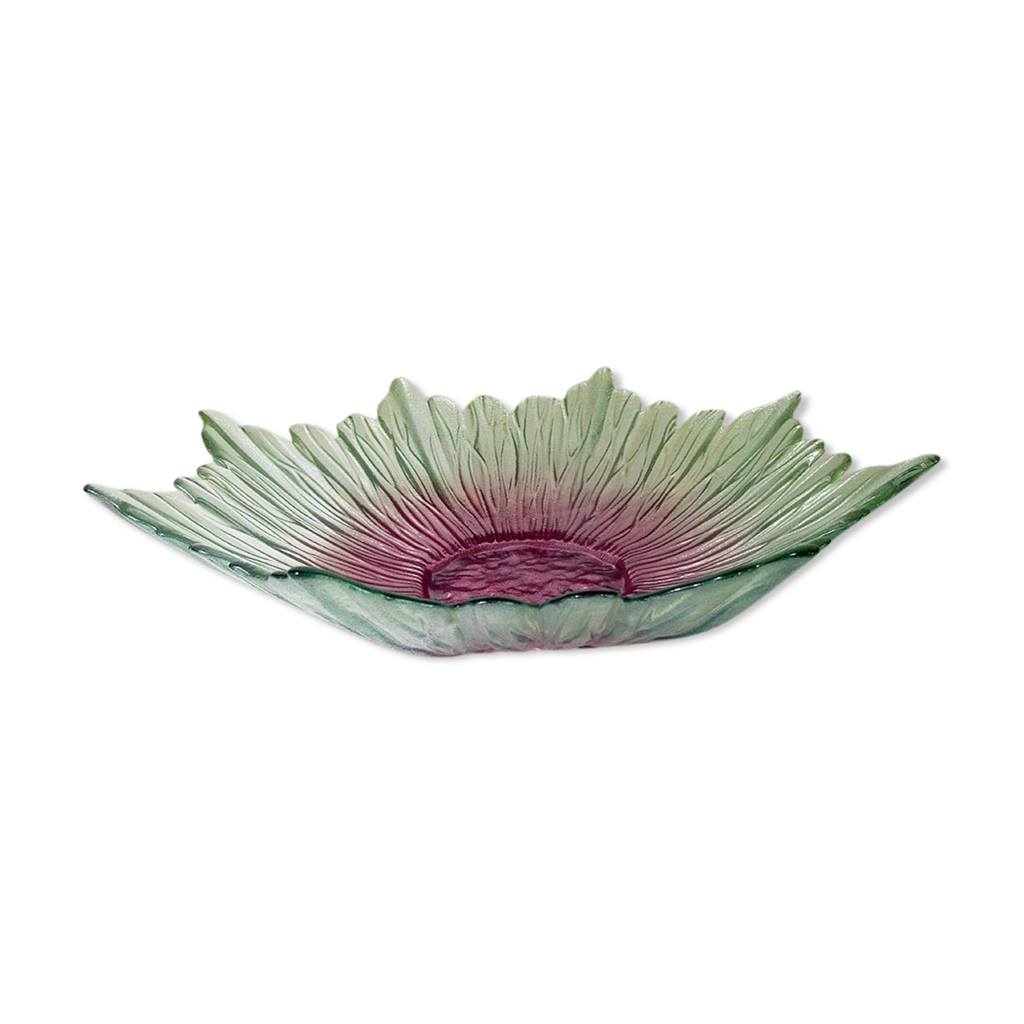 Large coloured glass fruit cup