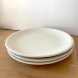 3 Flat beige plates Bauscher Weiden