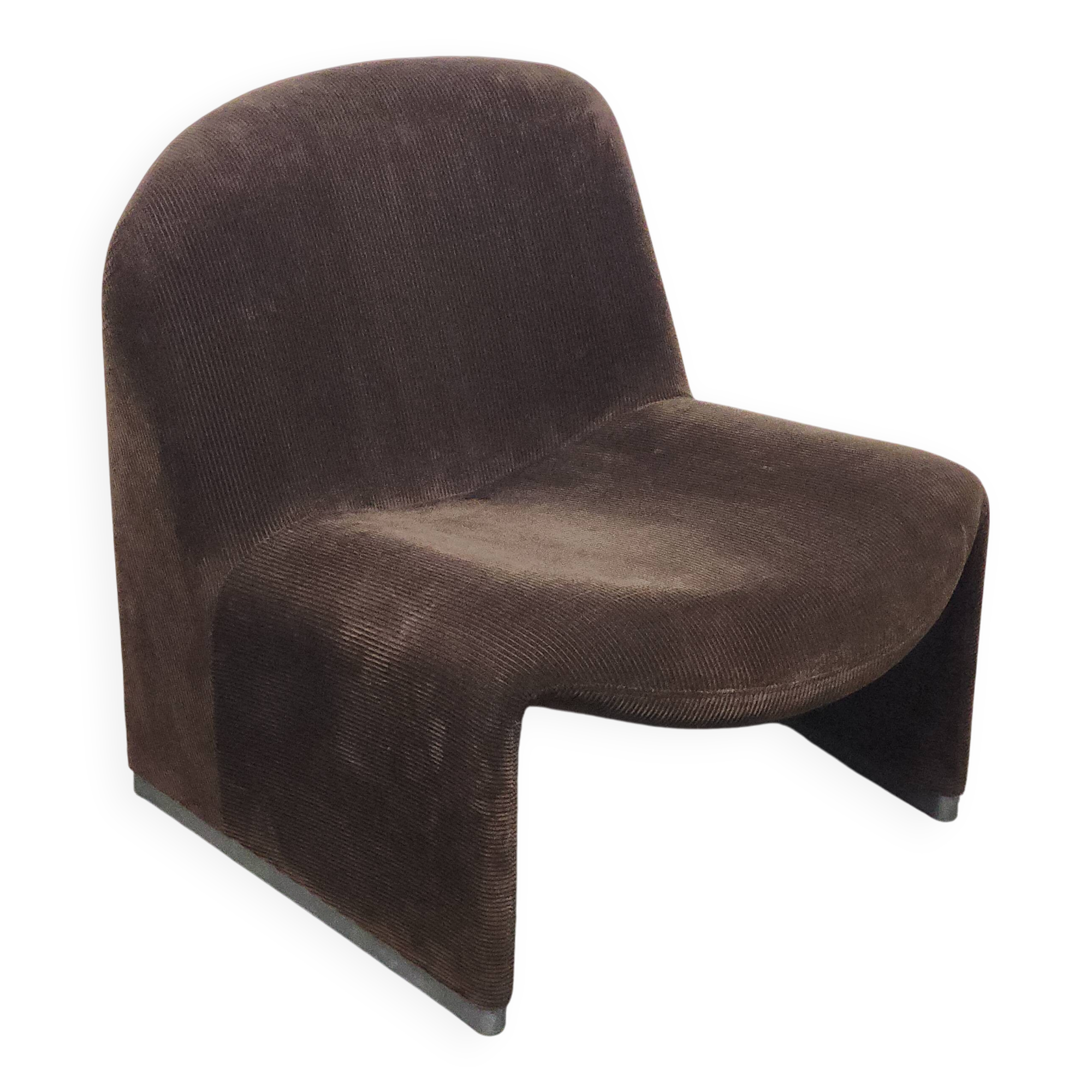 Alky Lounge Chair by Giancarlo Piretti for Anonima Casteli (brown corduroy)