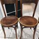 Suite de 4 chaises bistrot Mundus Joseph Hoffmann Austria Bielitz années 1908