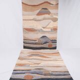 Pair of kilims or tapestries in a modern style, Central Asia, late 20th century.