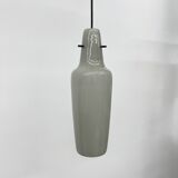 Mid-century grey glass pendant hanging lamp , 1960s Scandinavian