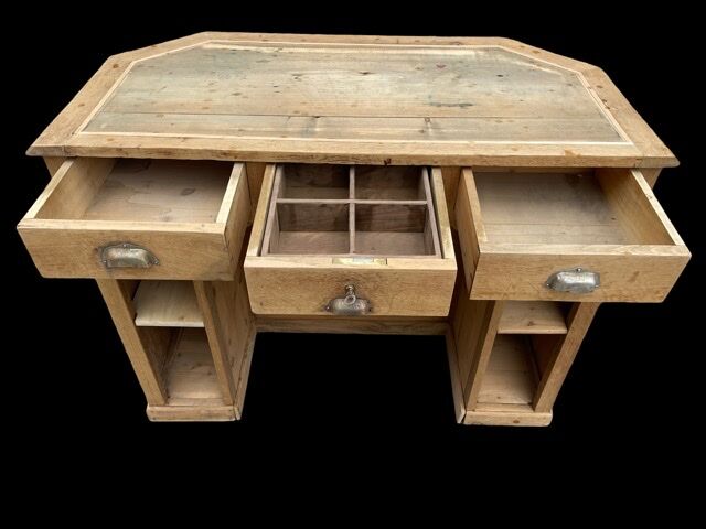 Banque de magasin en chêne Art-Deco