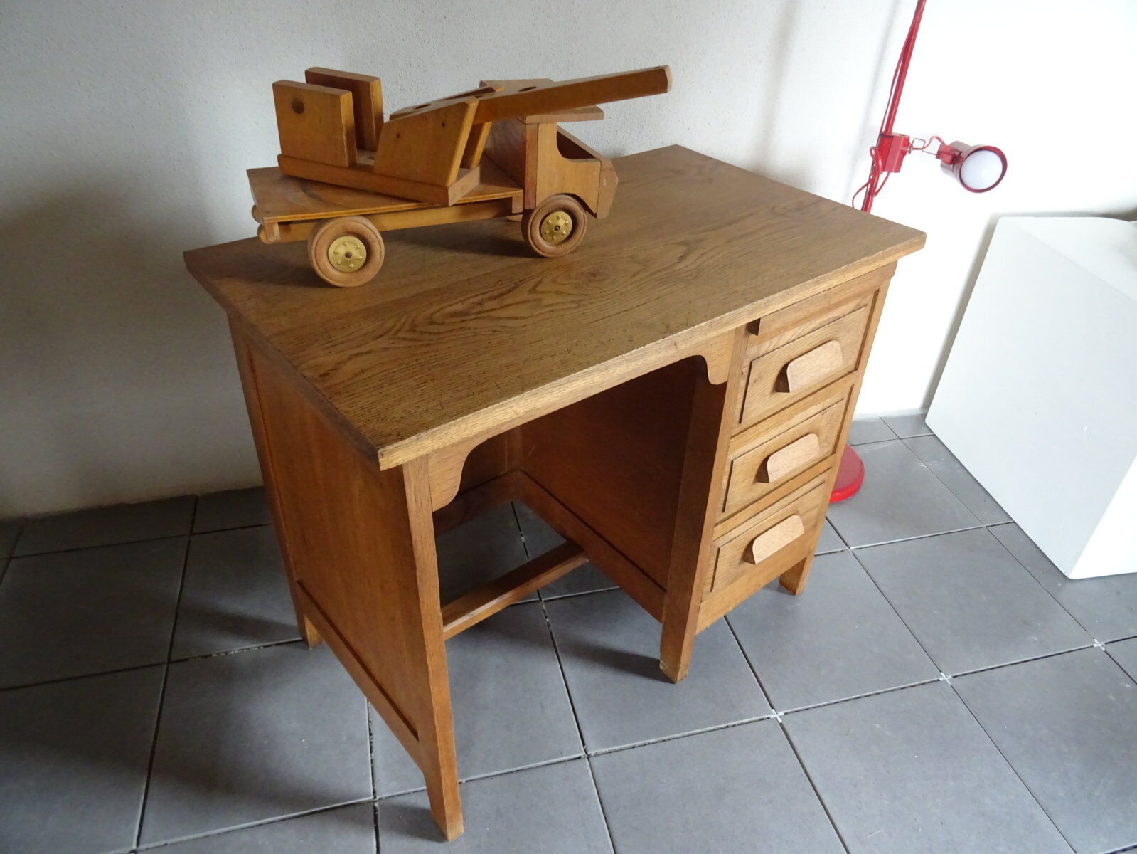 Children's desk in solid oak