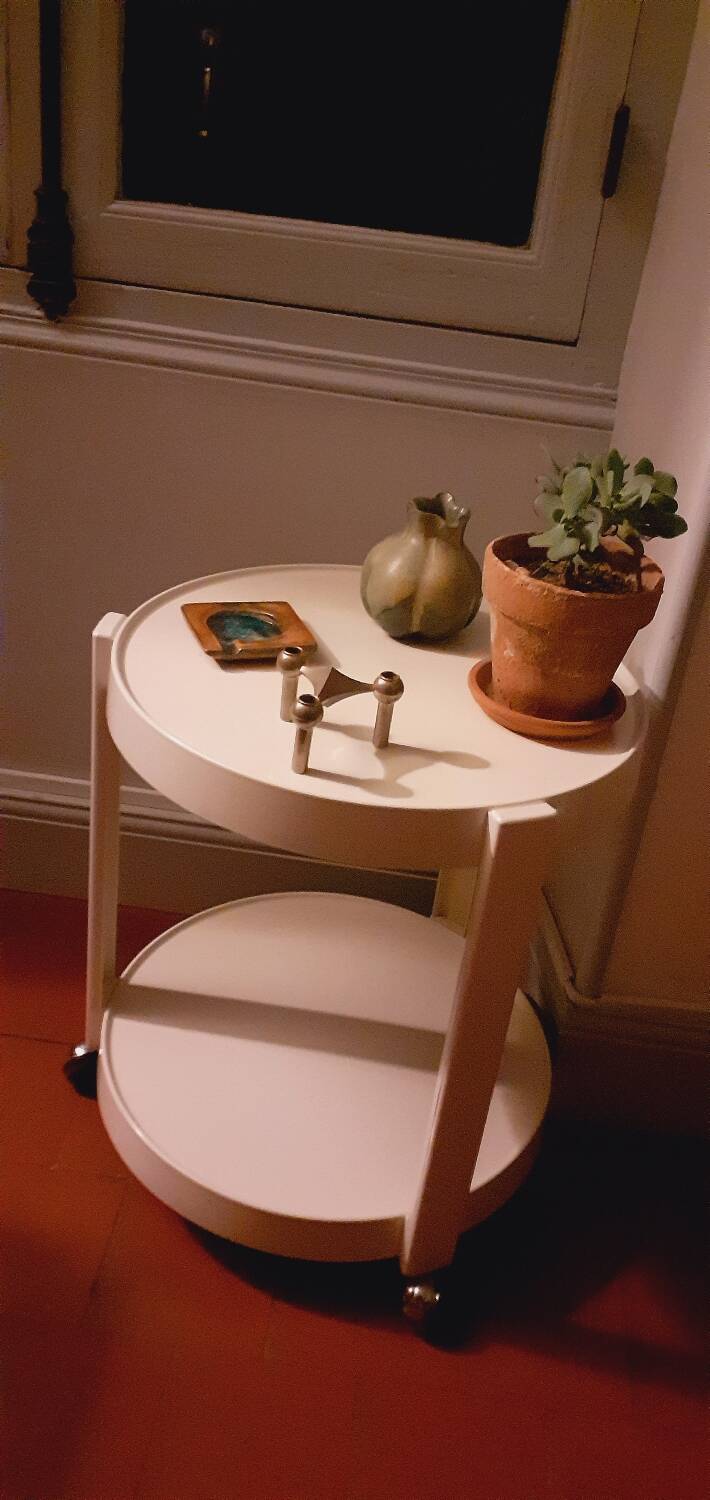 Desserte roulante année 70 design Italien, Kastilia éditeur.