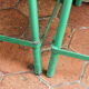 Pair of industrial stools, wood and metal