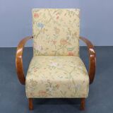 1950s Refurbished Jindrich Halabala  Armchair, Czechoslovakia