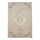 Tapis persan oriental marron crème 6x8, 176x259 cm