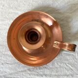 Lecellier Villedieu copper thumbscrew candle holder