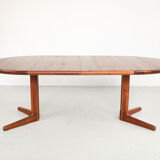 Danish round dining table in teak 1960s