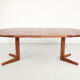 Danish round dining table in teak 1960s