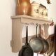Antique wooden wall shelf